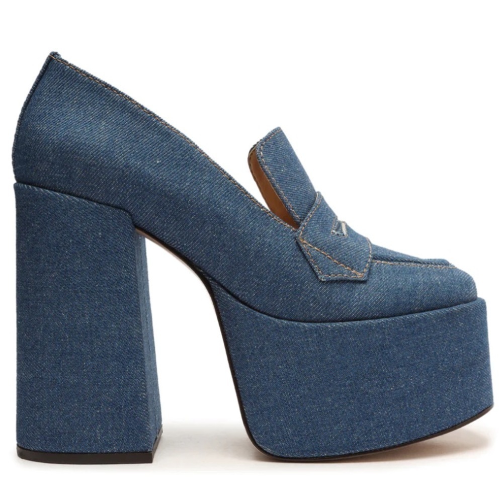 Schultz Viola Casual Platform Pump - New with box - denim